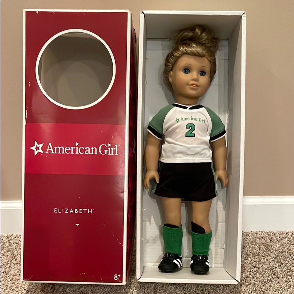 American Girl Doll Elizabeth in Soccer Uniform